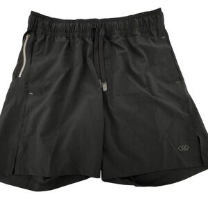 LEG3ND Athletic Shorts Mens Size M Black Stretch Comfort Fit Drawstring 7 Inseam